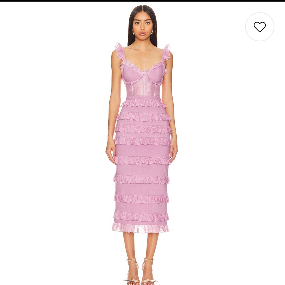 V. Chapman Fiorenza Dress in Mauve Mist